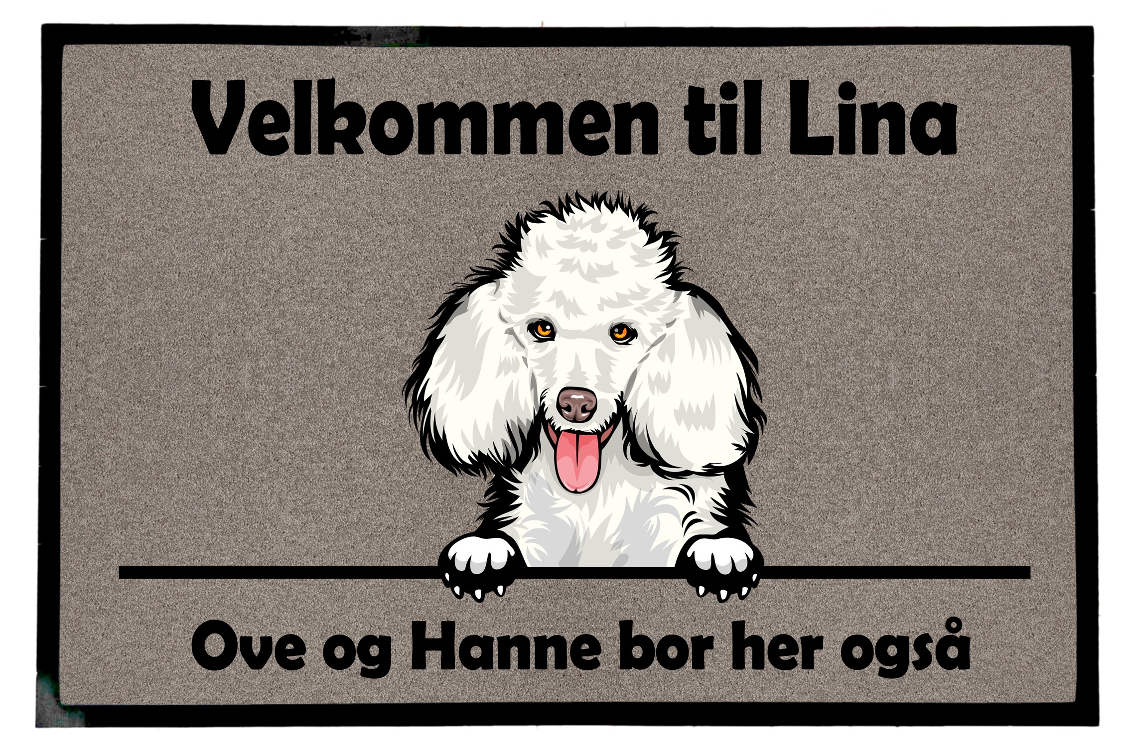 Dørmatte Puddel 1 