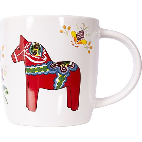 Mug Dalahorse in box Sweden 37cl