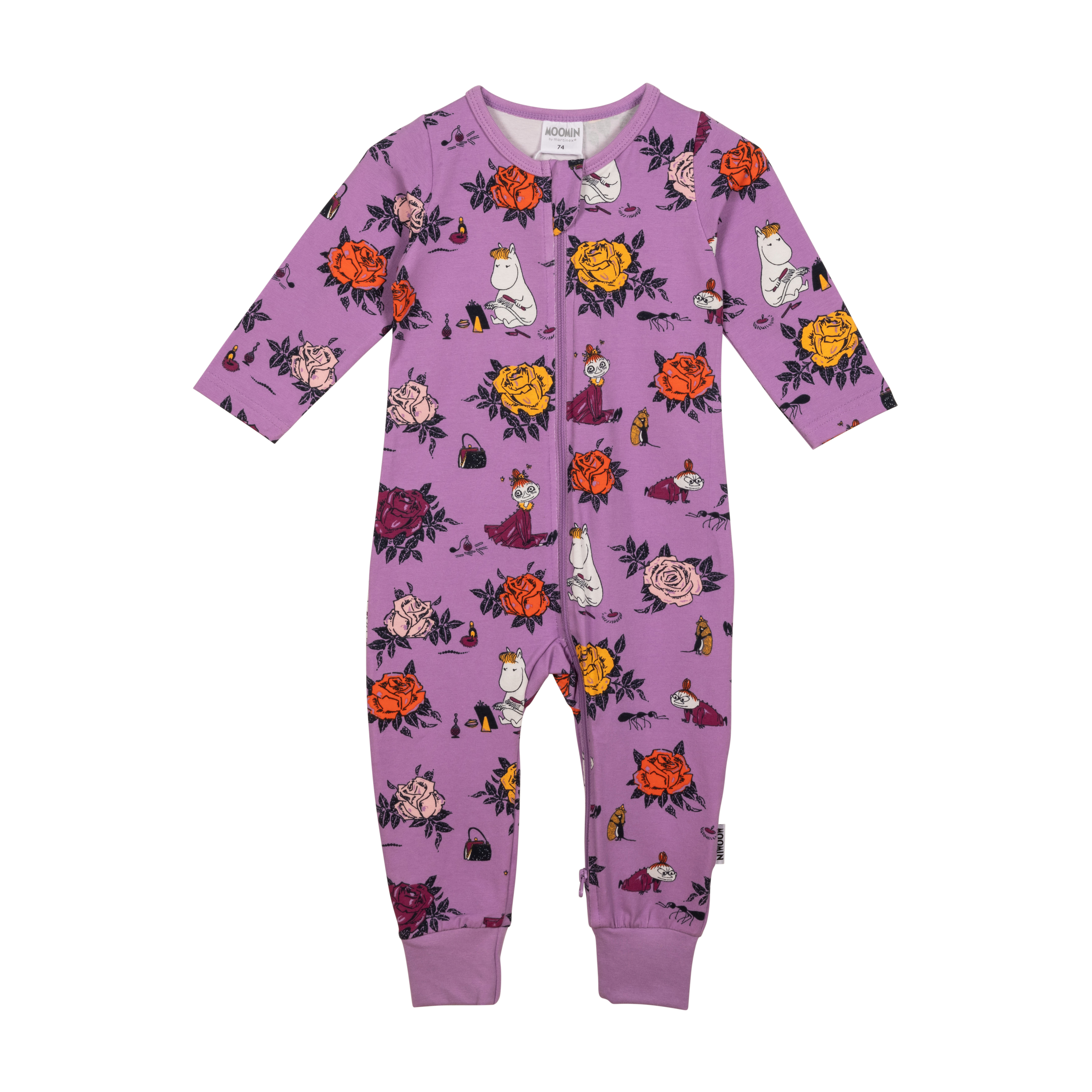 Mumin Pyjamas Rosor lila