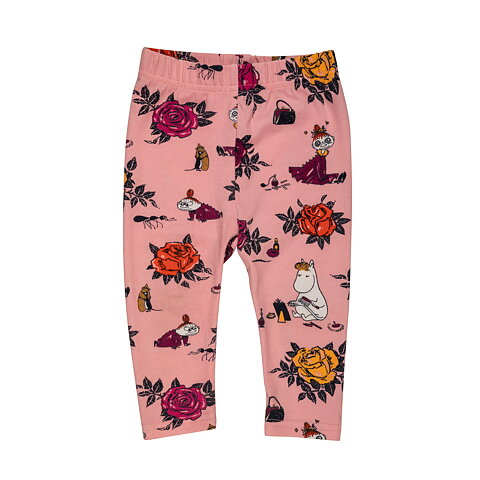 Mumin Leggings Rosor lila
