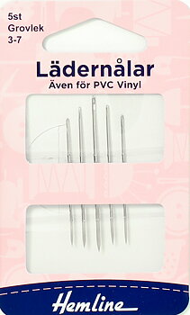 Lädernålar Grovlek 3-7 5st
