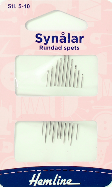 Synålar med rund spets 5-10