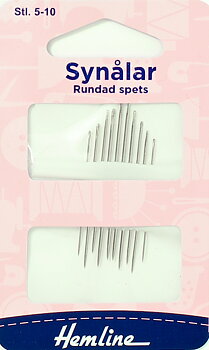Synålar med rund spets 5-10