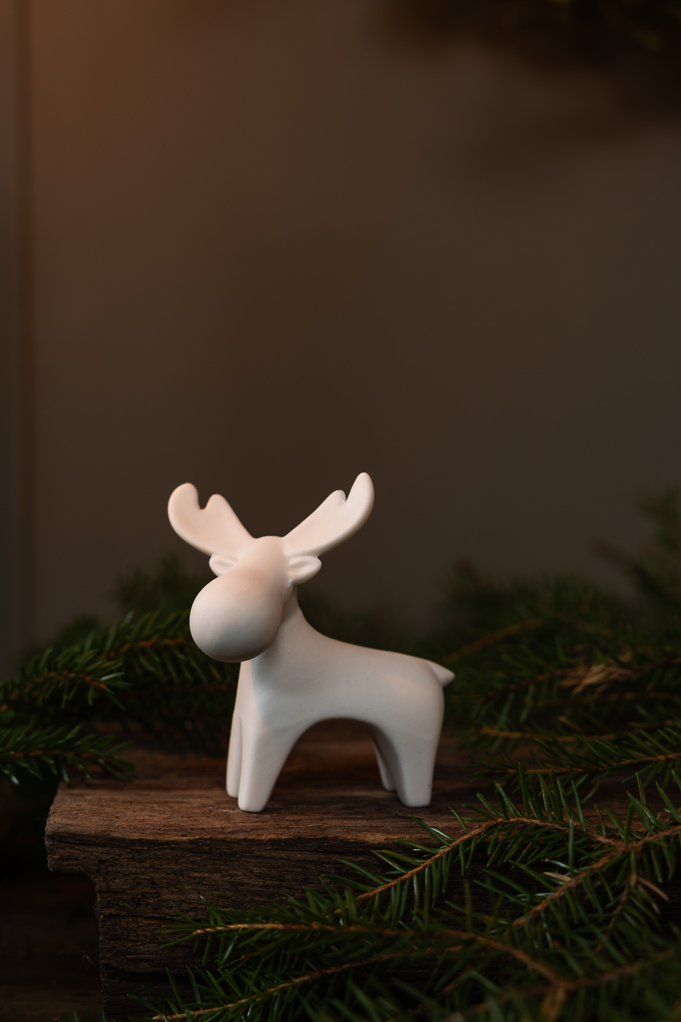 Ivan - Moose - White decoration, medium - 3