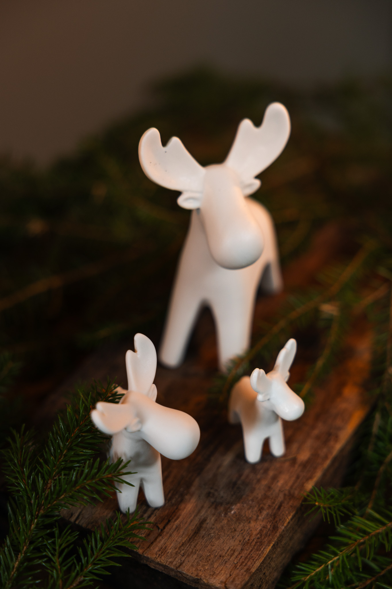 Ivan - Moose - White decoration, medium - 7