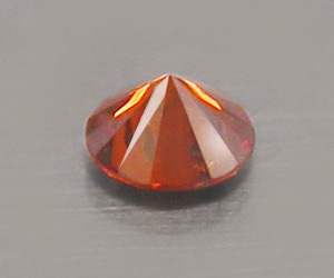 Diamante rojo natural de talla redonda muy raro de 1,8 mm - 2