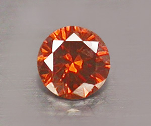Diamante rojo natural de talla redonda muy raro de 1,8 mm - 3
