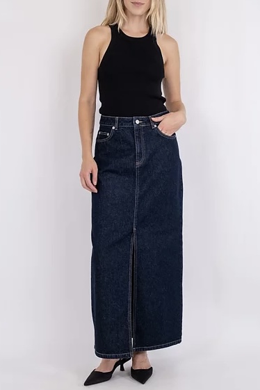 Neo Noir - Frankie D Skirt Dark Denim