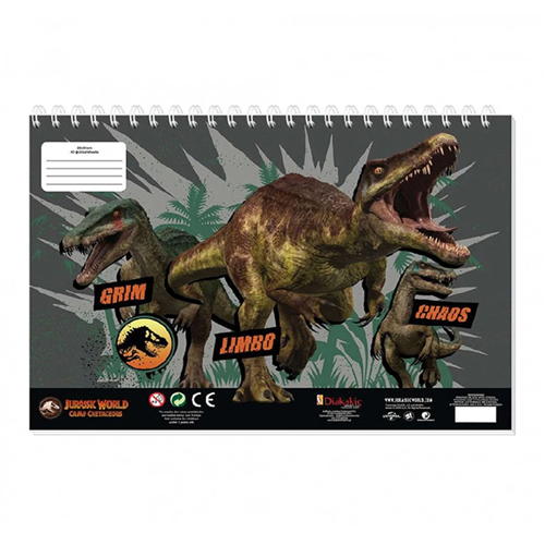 Dinosaurie Målarbok Med Klistermärken SH