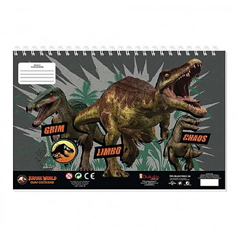 Dinosaurie Målarbok Med Klistermärken SH