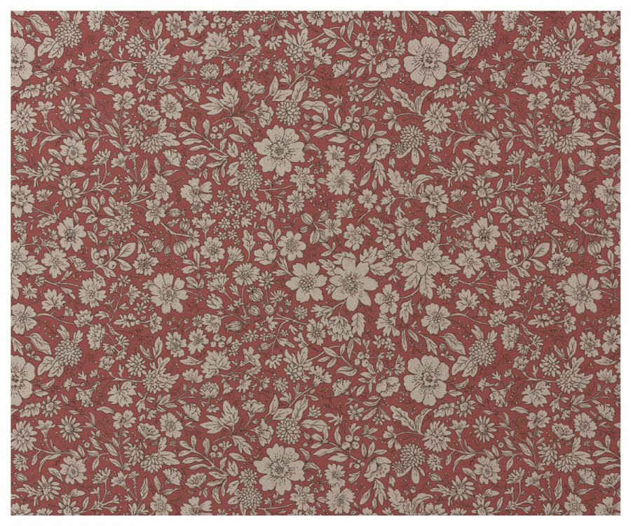 Maileg - Presentpapper Blossom 10 m, röd