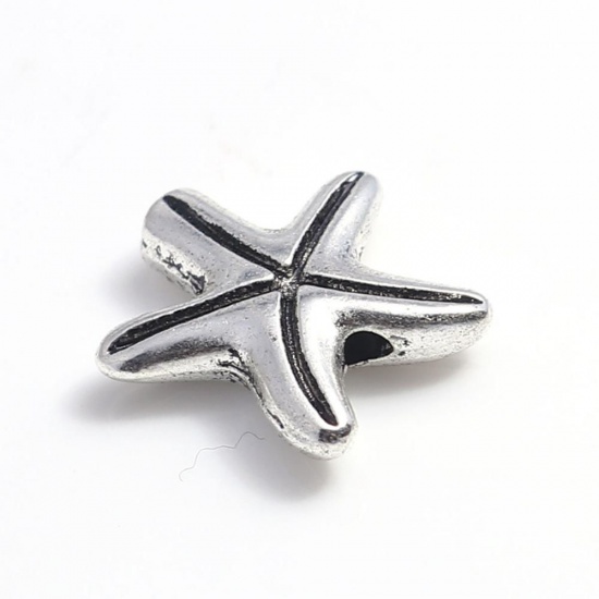 Spacer bead  Silver,  Seastar