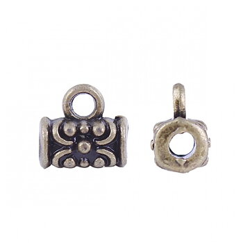 Connector / bail , Bronze Flower