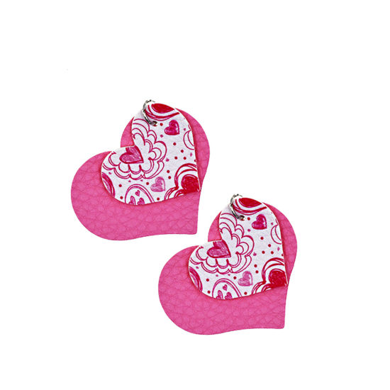 Charm,  PU Leather,  Hearts Pink