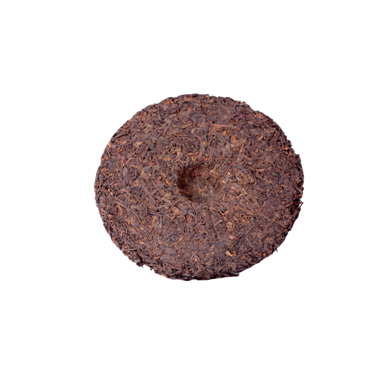 PU'ER TÉ Qi Zi Bing, rund kaka, ekologiskt, 355 g