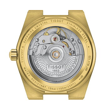 T137.207.33.021.00 Tissot PRX 35 Powermatic 80  guldpläterad pvd