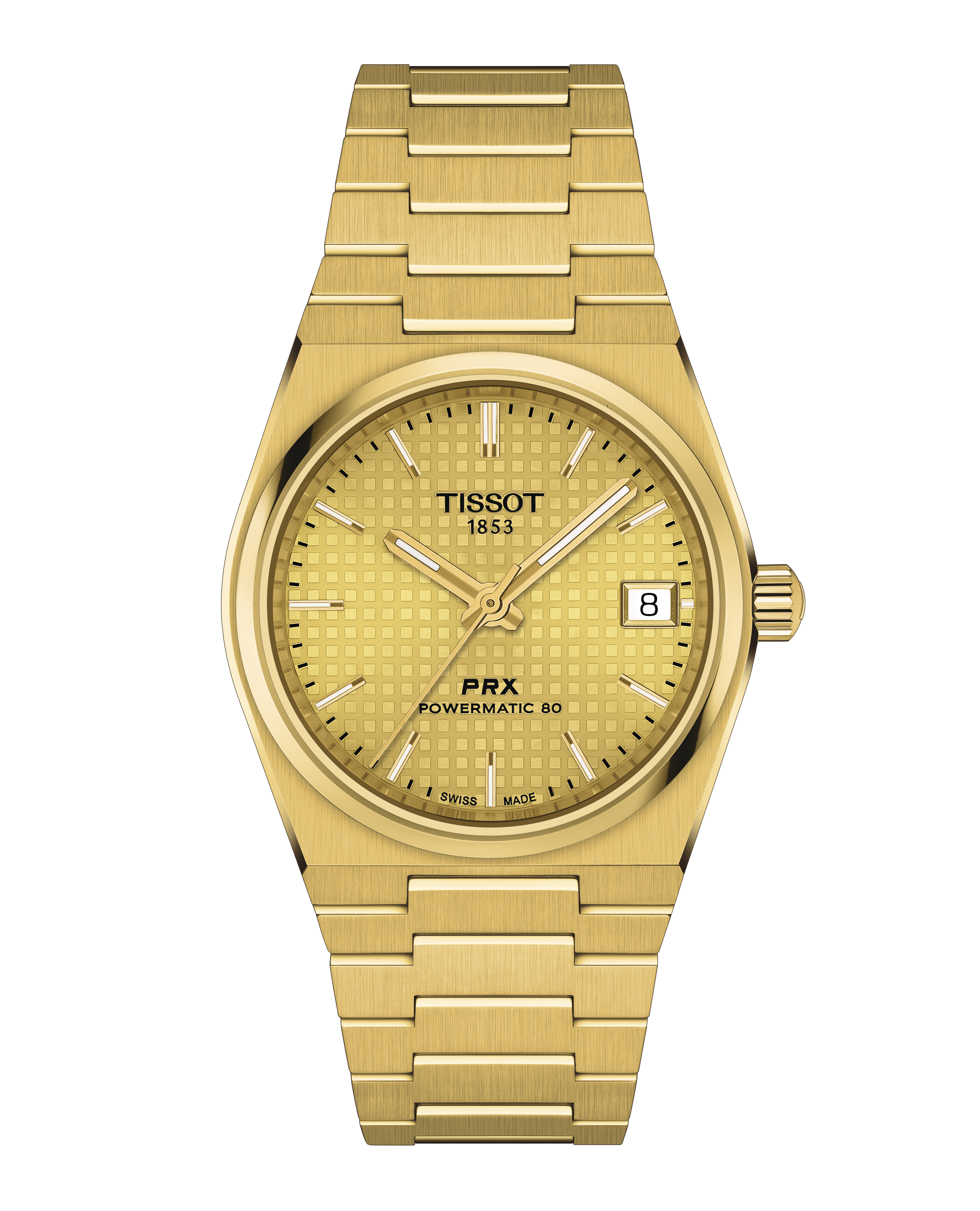 T137.207.33.021.00 Tissot PRX 35 Powermatic 80  guldpläterad pvd