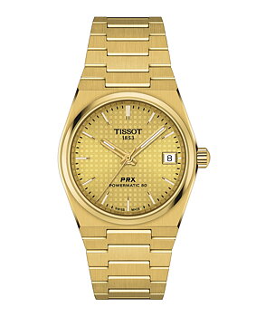 T137.207.33.021.00 Tissot PRX 35 Powermatic 80  guldpläterad pvd