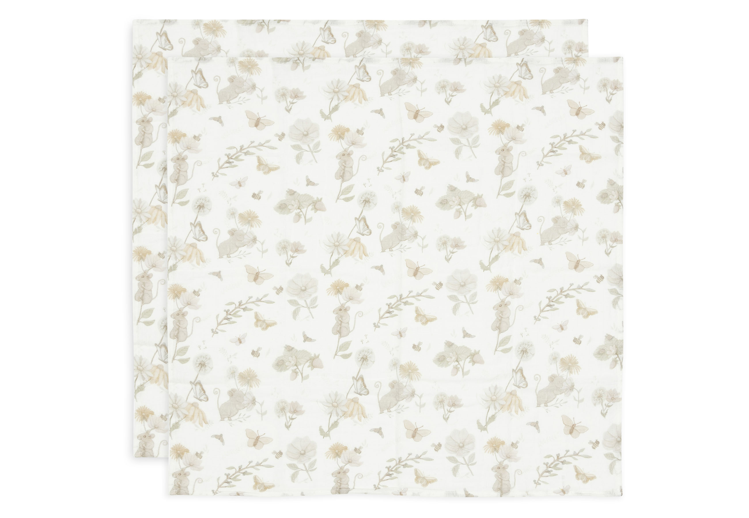 Jollein Muslinfilt 70x70cm Dreamy Mouse (2-pack) - 2
