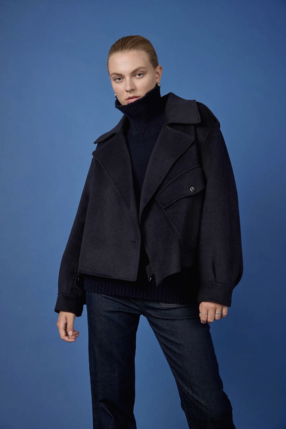 Leveté Room - Owa 20 Jacket Dark Navy - 7