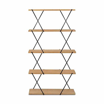 XO2 Vägghylla 2 Plan 80 cm Ek/Svart