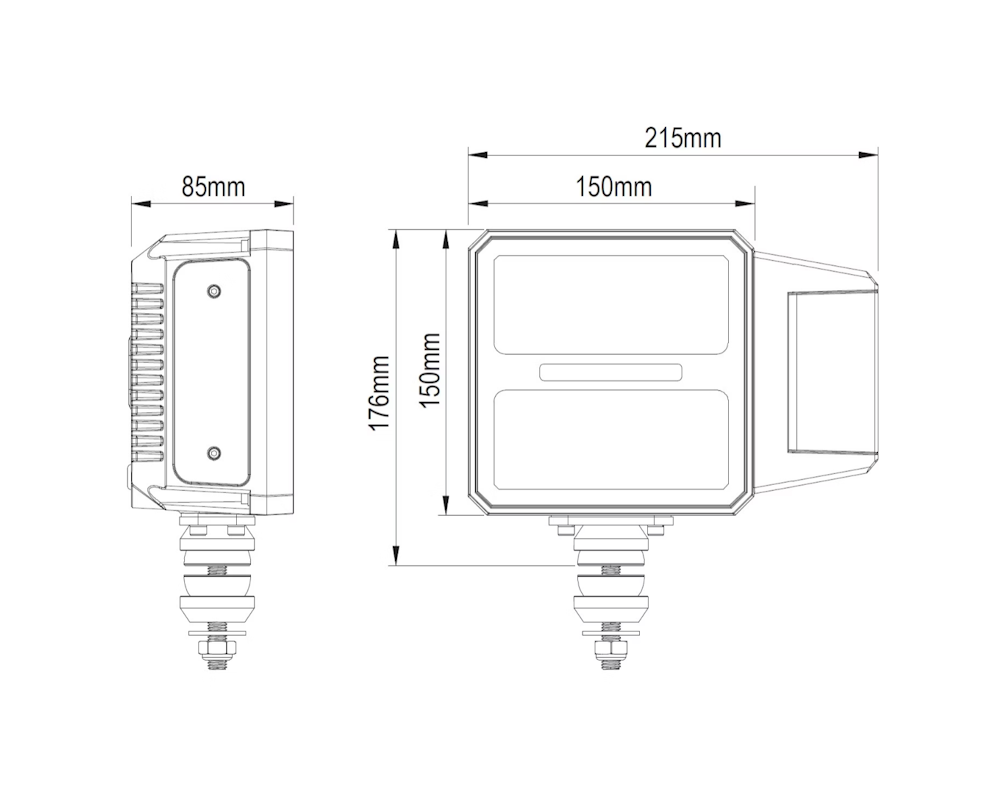 V-Sight Plogljus / huvudstrålkastare med inbyggd värmelins - 5