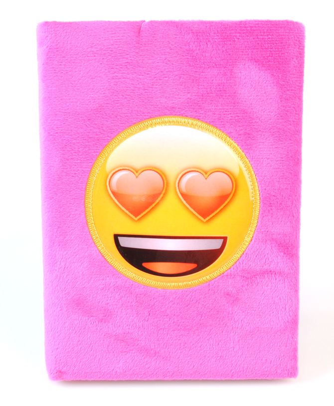 Soft notebook Pink with Emoji