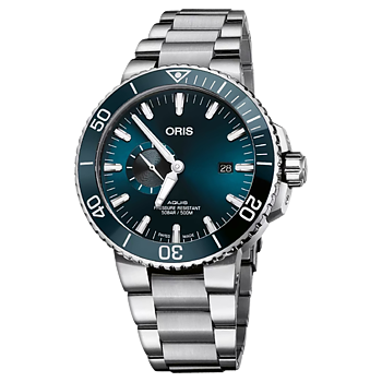 01 743 7733 4155-07 8 24 05PEB Oris Aquis Small Second, Date 45,5 blå
