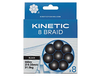 Kinetic 8 Braid 300m 0,16mm/12,0kg Black