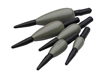 A versatile sinker that attaches to the line and provides even weight all the way to the bottom.