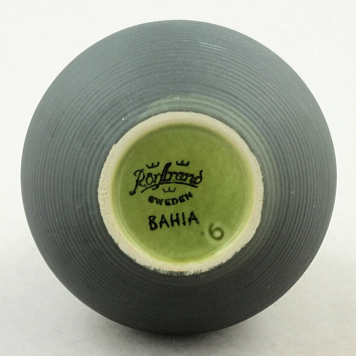 カールハリー・スタルハーネ  Bahiaシリーズ  黒いベース  グリーンのトップ  14cm  1950年代 (2)