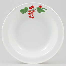 Jackie Lynd (Diamant Blodgivare 1982) Three Deep Plates with Rowan Decor 21 cm