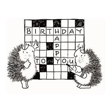 Clear Stamps - Hedgegog Happy Birthday