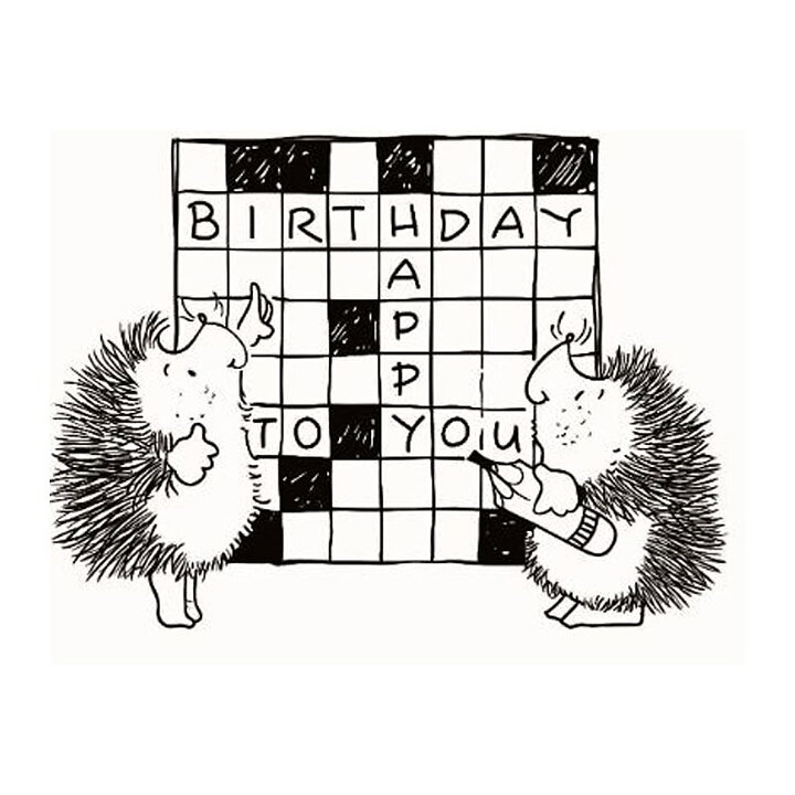 Clear Stamps - Hedgegog Happy Birthday