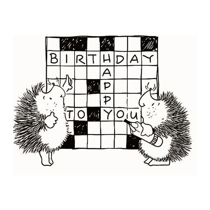 Clear Stamps - Hedgegog Happy Birthday