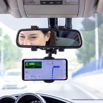 Mobilhållare för backspegel GPS-navigering