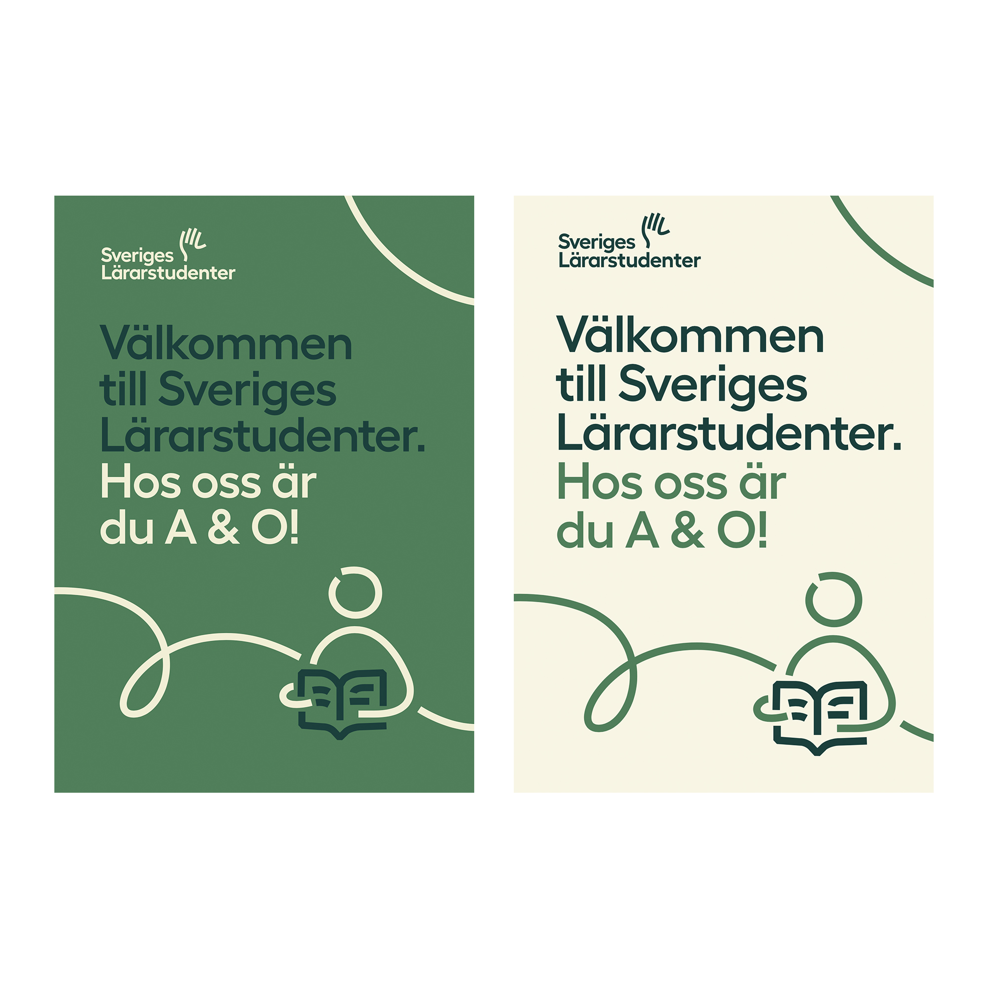Välkommen till Sveriges Lärarstudenter. Hos oss är du A & O! – folder