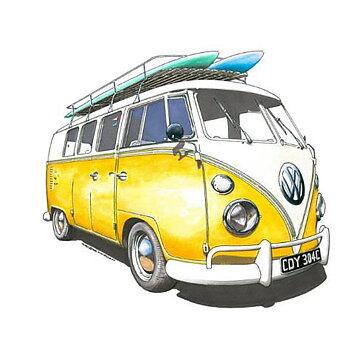 Clear Stamps - VW Bus