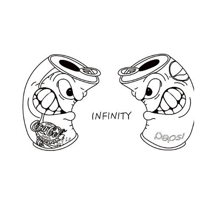 Clear Stamps - Coke versus Pepsi