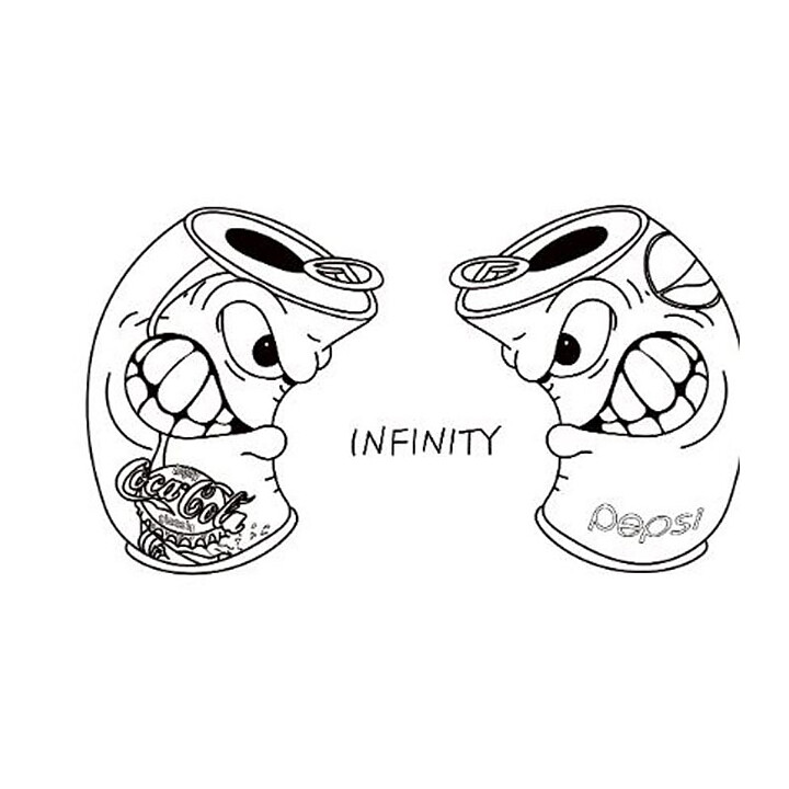 Clear Stamps - Coke versus Pepsi