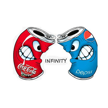 Clear Stamps - Coke versus Pepsi