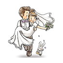 Clear Stamps - Bride and Groom