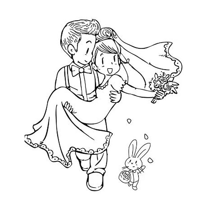 Clear Stamps - Bride and Groom