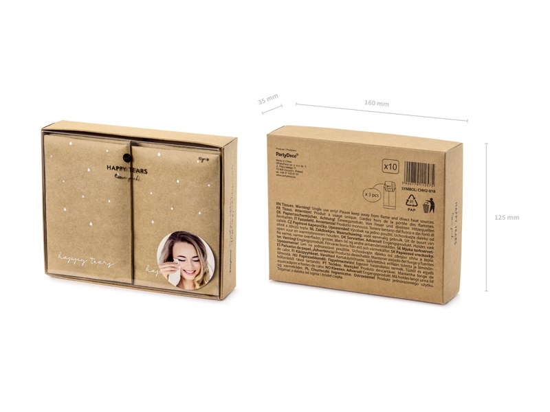 Bröllopsnäsduk | 10-pack | "Happy tears" -2