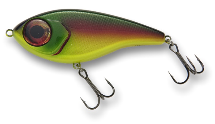 armada eyeswimmer 120mm 50g is a swimbait for large pike. incredibly easy to fish and can be fished shallow. parrot