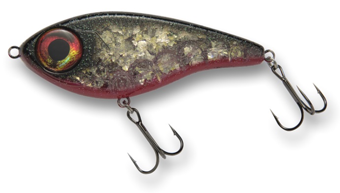 armada eyeswimmer 120mm 50g is a swimbait for large pike. incredibly easy to fish and can be fished shallow. red ghost