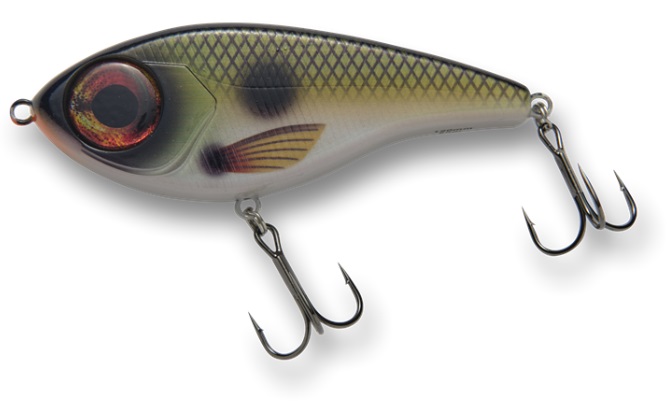 armada eyeswimmer 120mm 50g is a swimbait for large pike. incredibly easy to fish and can be fished shallow.
