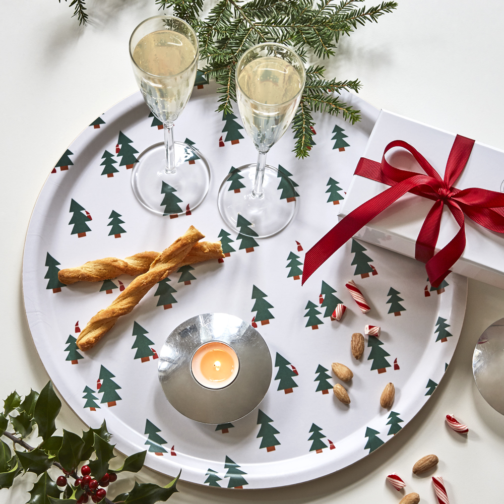 Christmas Forest Round Serving Tray - 38 cm - 2