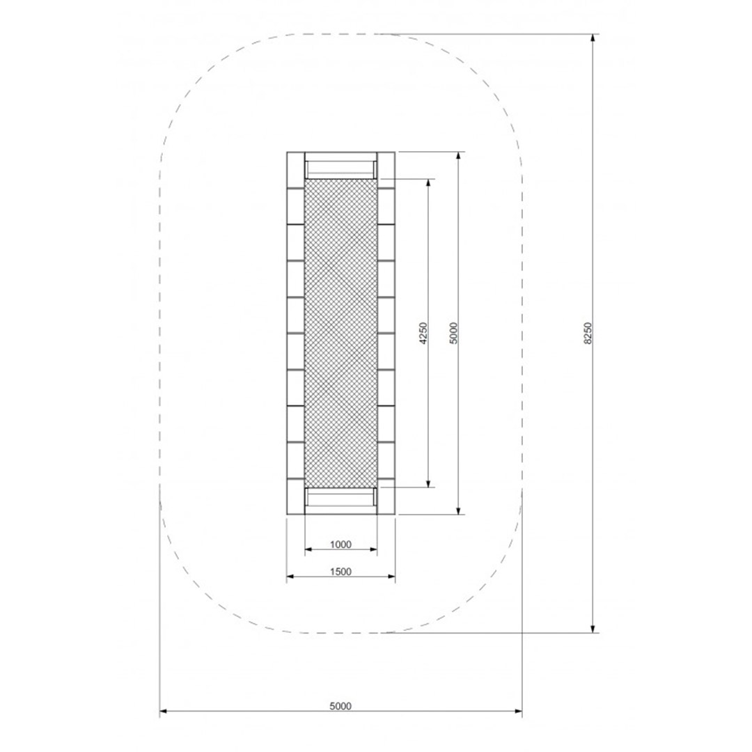 Trampoline ORTA-I 150x 500 - 2
