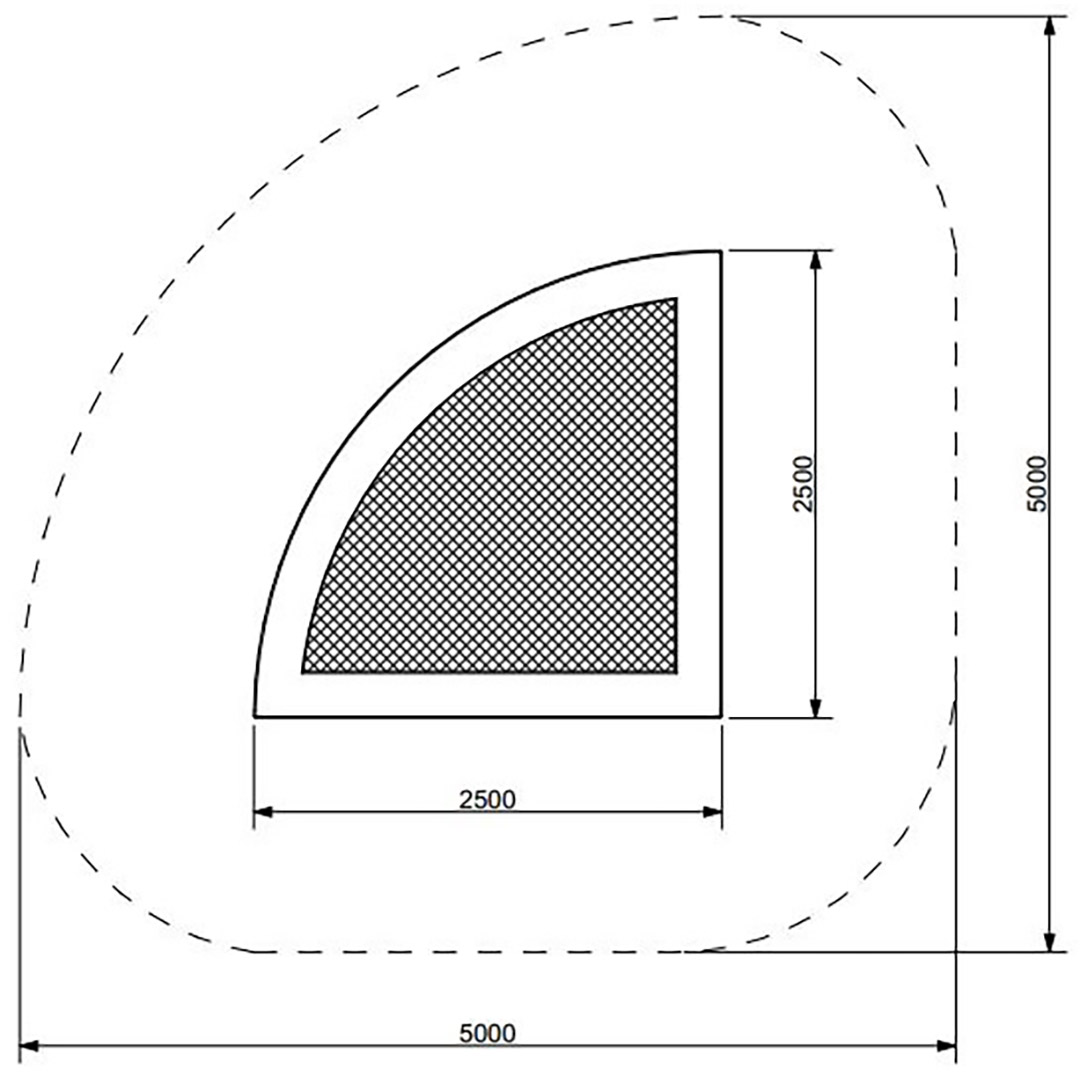 Trampoline KVARTALO 250 - 2